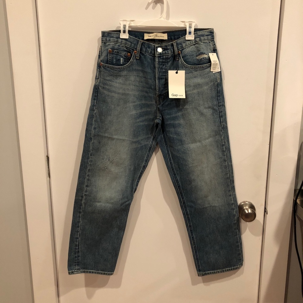 GAP vintage straight slightly cropped jeans - 28